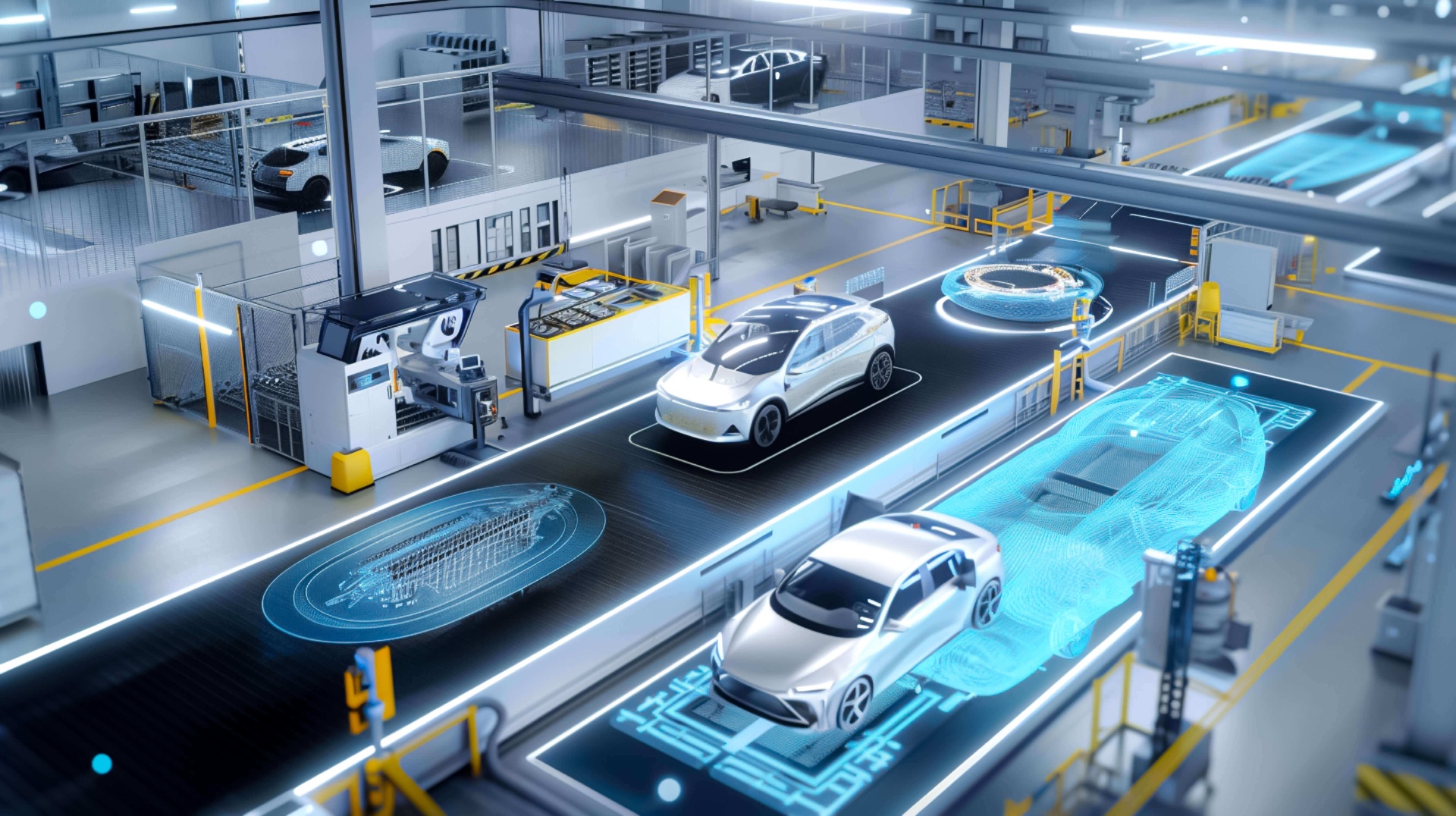 Smart factory control room